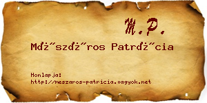 Mészáros Patrícia névjegykártya